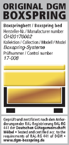 Boxspring-Siegel