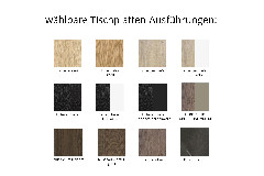 Tischplattenausführungen