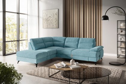 Flavia von COTTA - Eckgarnitur links turquoise