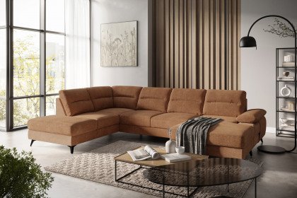 Flavia von COTTA - Polstergarnitur links cognac