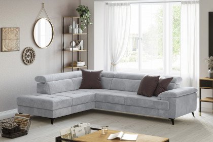 Astra-LE25 von COTTA - Couchgarnitur links stone