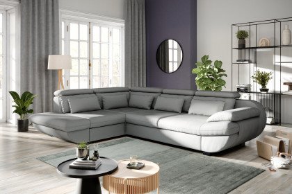 Infinity-LE25 von COTTA - Eckcouch links silver