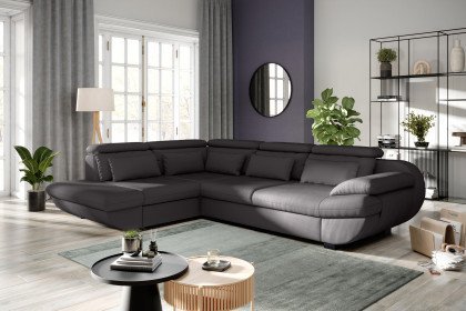 Infinity-LE25 von COTTA - Eckgarnitur links graphite