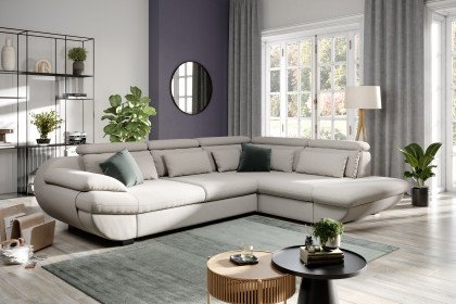 Infinity-LE25 von COTTA - Couchecke rechts beige