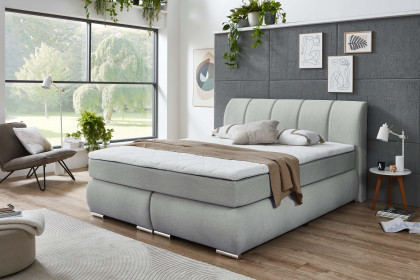 Graz-BX2630 von Sun Garden - Boxspringbett silber