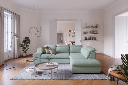 Lorena von COTTA - Polstergarnitur rechts turquoise