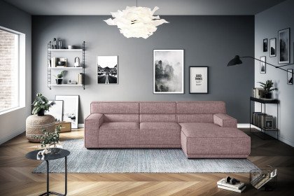 Kubo-LE25 von COTTA - Polstersofa rechts old-rose