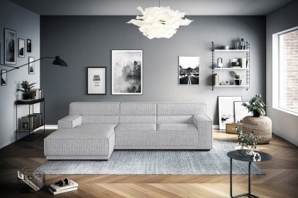 Kubo-LE25 von COTTA - Sofaecke links cement