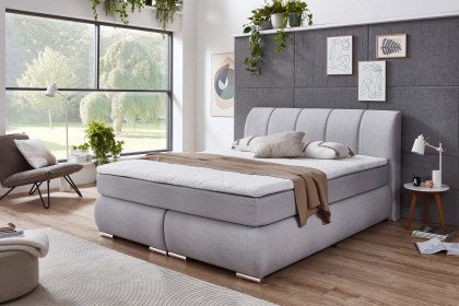 Graz-BX2630 von Sun Garden - Boxspringbett in Silber