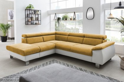 Micky von COTTA - Eckgarnitur links mustard-white
