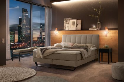 Pronto von Hasena - Boxspringbett Ambra in Sand