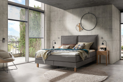 Pronto von Hasena - Boxspringbett Bonita in Grey