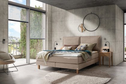 Pronto von Hasena - Boxspringbett Bonita in Sand