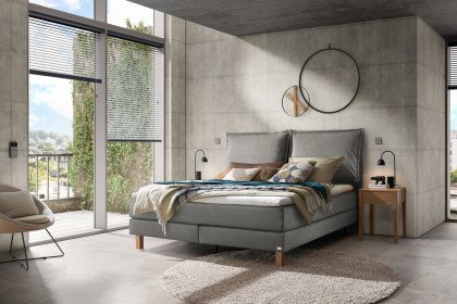 Pronto von Hasena - Boxspringbett Bonita in Steel