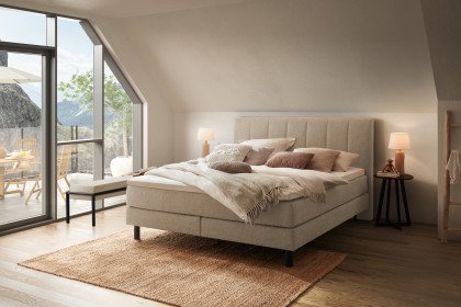 Pronto von Hasena - Boxspringbett Donna in Sand