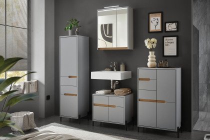 Avanto aus der Kollektion Letz - Badezimmerset in Hellgrau matt