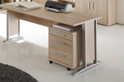 Office Line aus der Kollektion Letz - Schreibtisch-Container mit 3 Schubkästen