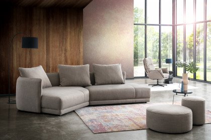 New York von designwerk - Eckcouch links taupe