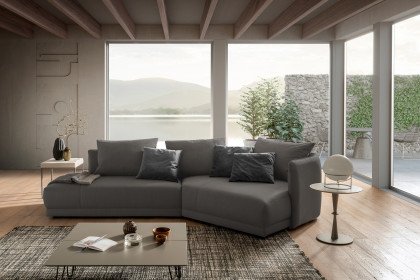 New York von designwerk - Eckgarnitur rechts dark-grey