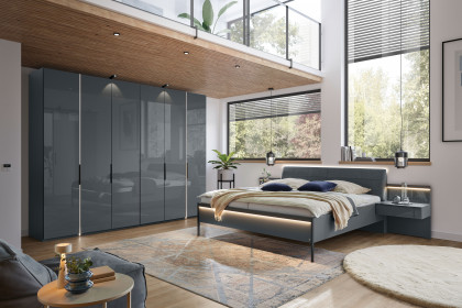 San Antonio von Musterring - Dreh-Falttürenschrank und Bettanlage lava