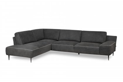 Forma-LE25 von designwerk - Ledersofa links black