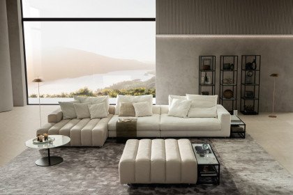 Berry-LE24 von designwerk - Eckcouch Variante links cloud-dancer-grey