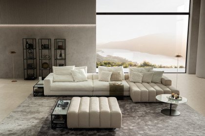 Berry-LE24 von designwerk - Eckcouch Variante rechts cloud-dancer-grey