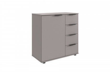 Tilburg von Wimex - graue Kombikommode mit 1 Tür & 4 Schubkästen