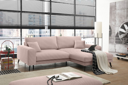 Kansas von set one by Musterring - Eckcouch Ausführung rechts flamingo