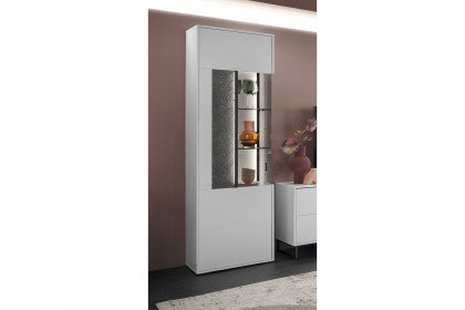 Deltona von set one by Musterring - Vitrine in Weiß matt