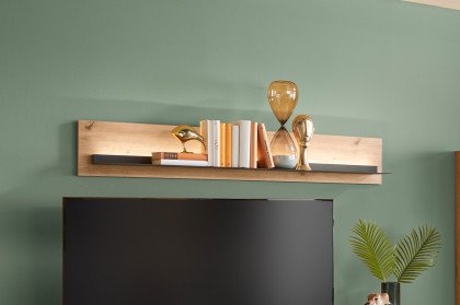 Deltona von set one by Musterring - Wandboard Eiche mit Metallboden