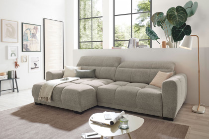 Hunter von ED-Lifestyle - Ecksofa links stone