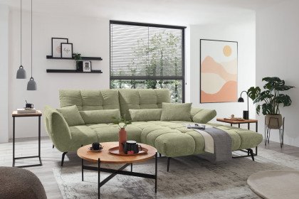 Malibu-LE26 von set one by Musterring - Sofaecke rechts hellgrün