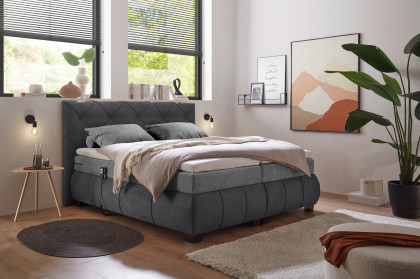 Mansura von ED-Lifestyle - Boxspringbett anthrazit