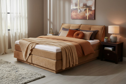 Tofino von ED-Lifestyle - Boxspringbett 180 macchiato