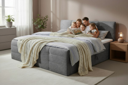 Madeira 6 von ED-Lifestyle - Familienbett 240 x 200 cm titan