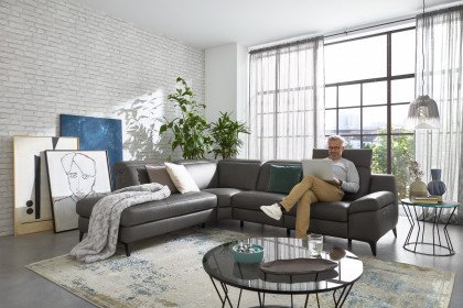 MR 9120 von Musterring - Polstersofa links grey