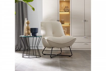 MR 9425 von Musterring - Ledersessel angora