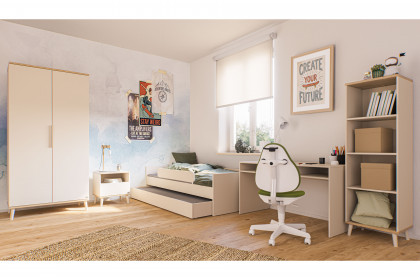 Hazel von YUNY by Paidi - Kinder- und Jugendzimmer cashmere-beige - Eiche