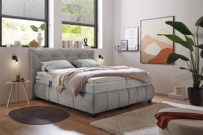Mansura von ED-Lifestyle - Boxspringbett grey-silver