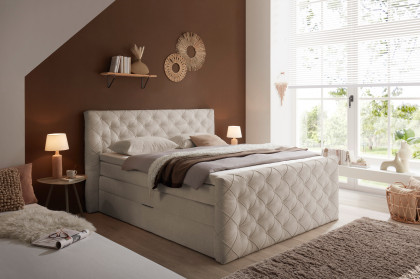 Lyon von ED-Lifestyle - Boxspringbett 180 cream