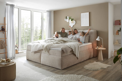 Gibson 6 von ED-Lifestyle - Boxspringbett 180 taupe