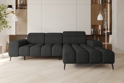 PG-LE-01 von BASTI dein Sofa - Ecksofa rechts schwarz