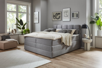 Lugano-Dream von Sofa-Team - System-Boxspringbett hellgrau
