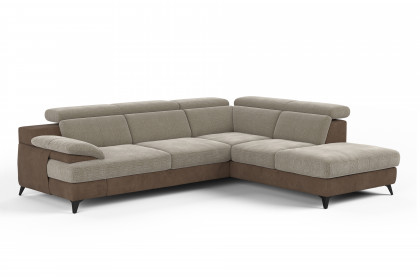 Titus-LE26 von COTTA - Polsterecke Variante links rabbit-savannah