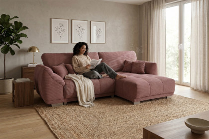 Modell 248 II von Sofa-Team - Polstersofa Variante rechts terrakotta