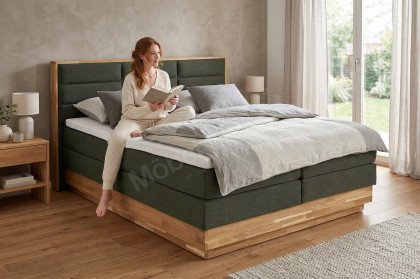 Incana II von COTTA - Boxspringbett 180 x 200 cm hunter mit Bettkasten