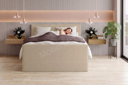 BX-LE-02 von SW KOLLEKTION - Boxspringbett beige