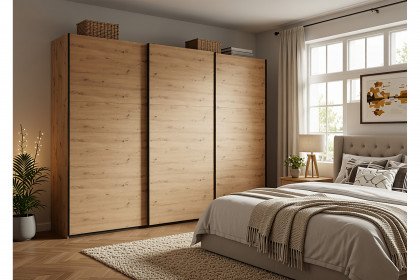 Palermo von Wimex - 3-türiger Kleiderschrank Artisan-Eiche
