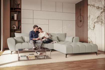 PG-LE-04 von BASTI dein Sofa - Sofaecke Variante rechts pearl